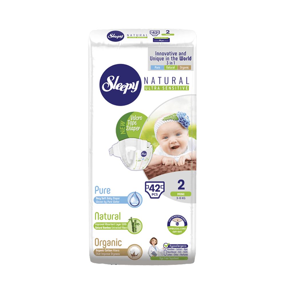 Sleepy Natural Mini 42 Pieces (3-6 Kg)