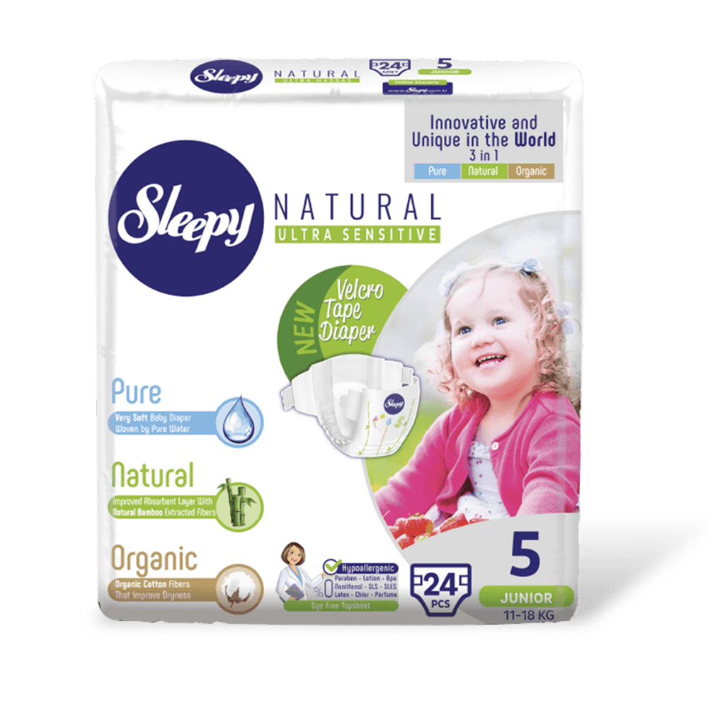 Sleepy Natural Junior 24 Pieces (11-18 Kg)