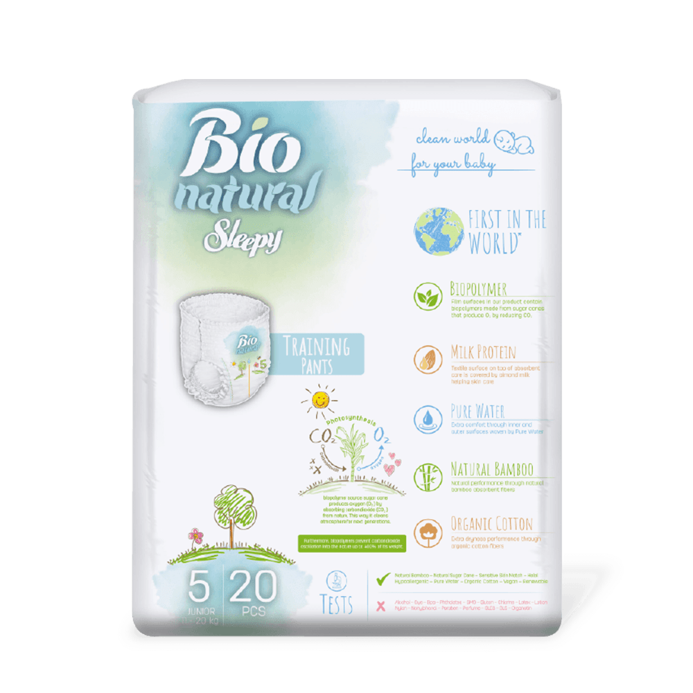 Bio Natural Training Pants 5 Junior 20 Pieces (11-20 Kg)