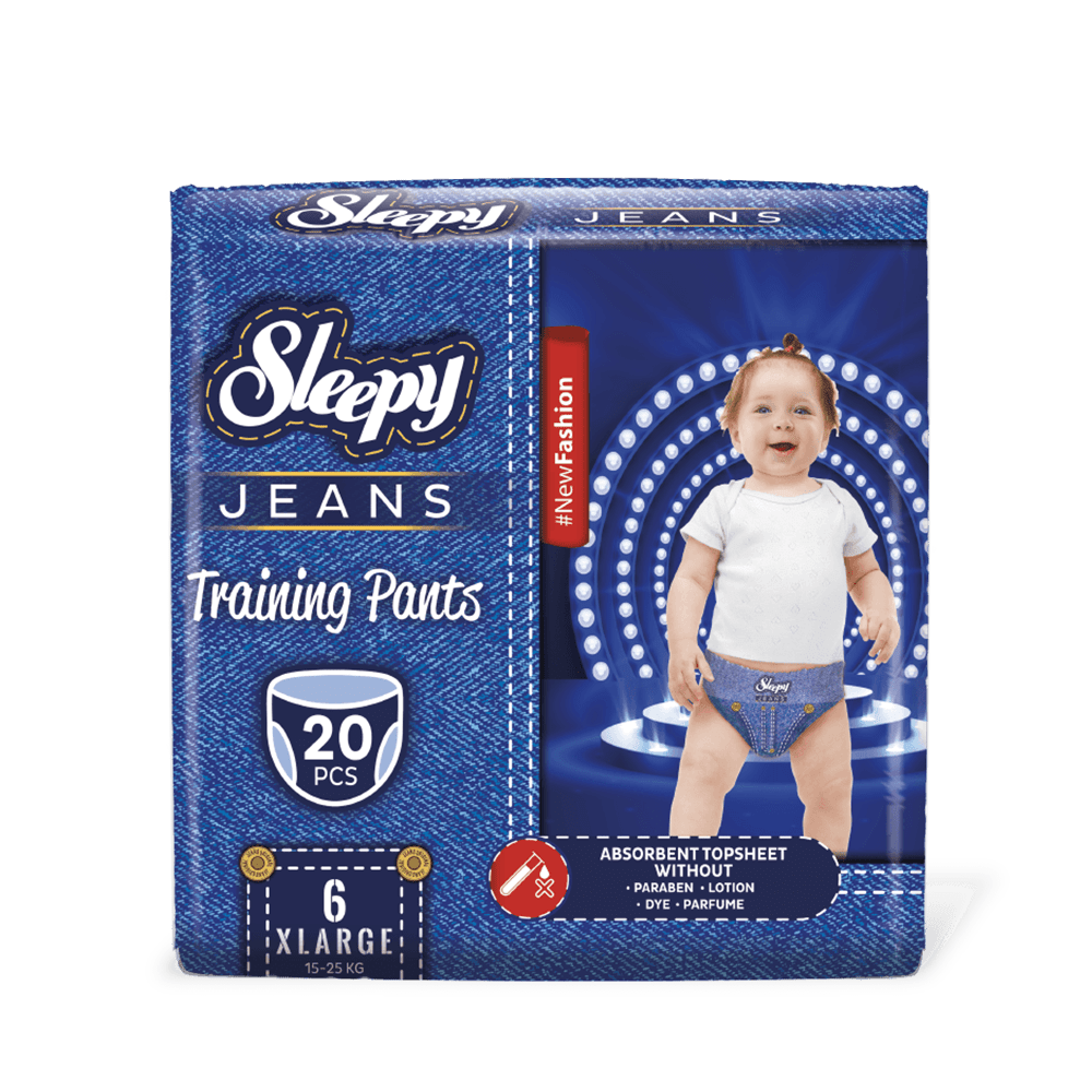 Sleepy Jeans Training Pants 6 X-Large 20 Pieces (15-25 Kg)