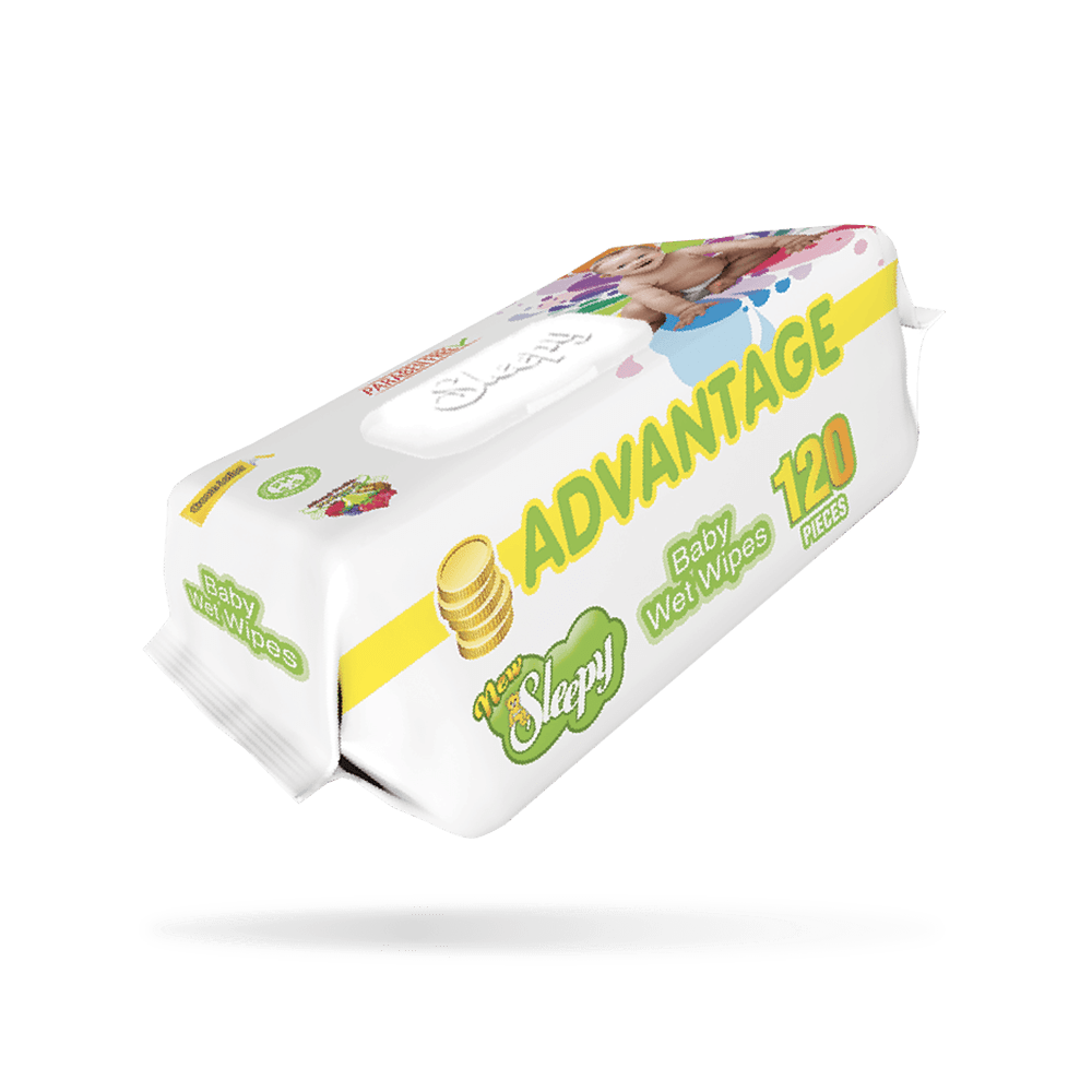 Sleepy Advantage Thick Baby Wipes (120's) - Green